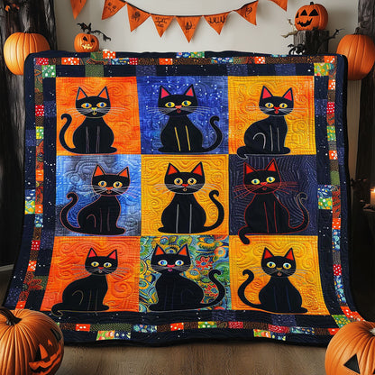 Black Cats WJ1908002CL Quilt Blanket