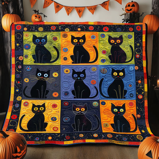 Black Cats WJ2008002CL Quilt Blanket
