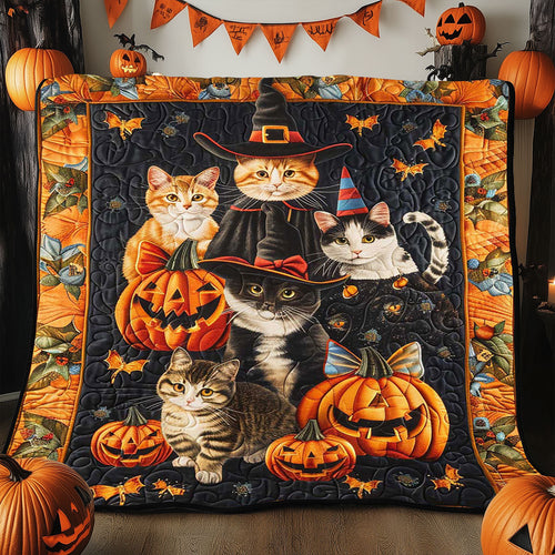 Halloween Cat WJ2608014CL Quilt Blanket