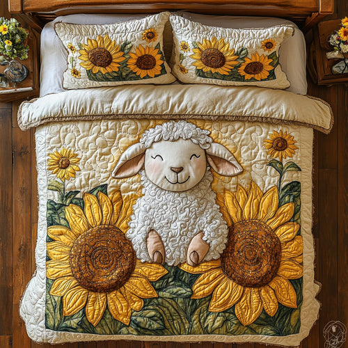 Happy Lamb WX0703027CL Quilted Bedding Set