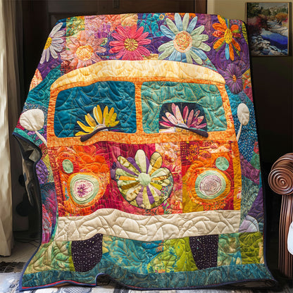 Hippie Van WX1303017CL Quilt Blanket