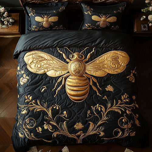 Honey Bee WX0603045CL Quilted Bedding Set