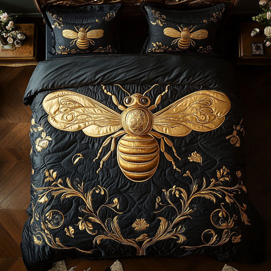 Honey Bee WX0603045CL Quilted Bedding Set
