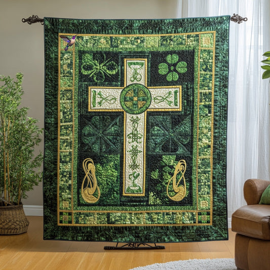 Irish Celtic Cross WU0401130CL Quilt Blanket