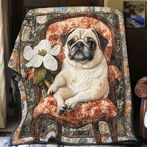 Lazy Pug WX2003013CL Quilt Blanket