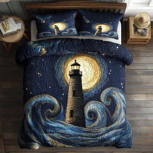 Lighthouse Fullmoon WX0403024CL Quilted Bedding Set