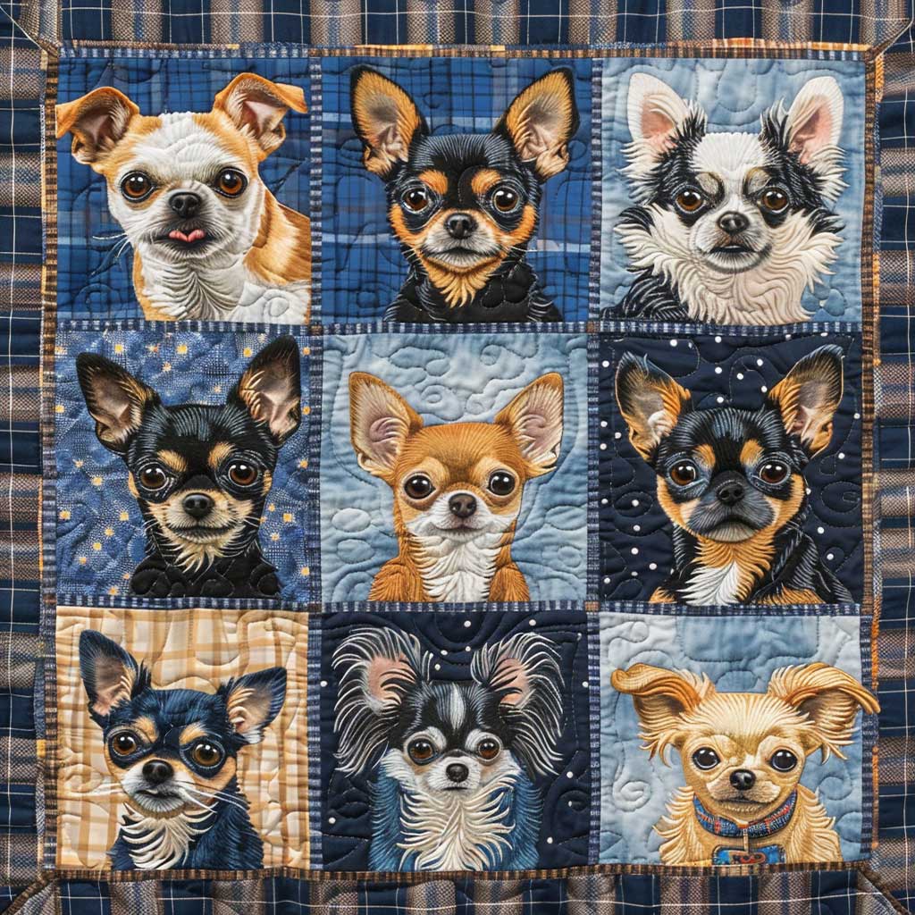 Little Chihuahua WJ2207032CL Quilt Blanket