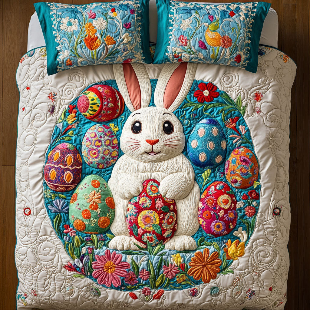 Lovely Bunny WX1403092CL Quilted Bedding Set