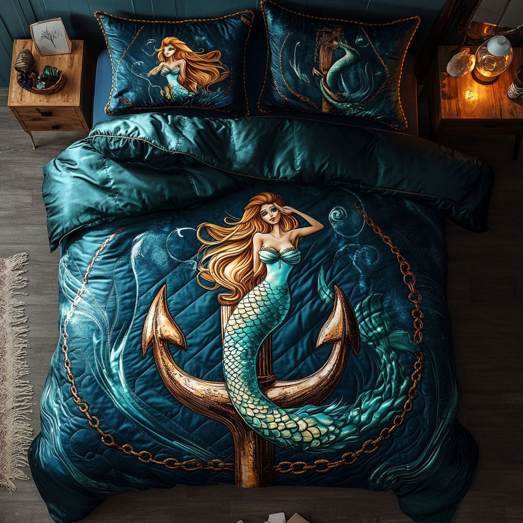 Majestic Mermaid Anchor WX1403098CL Duvet Cover Set