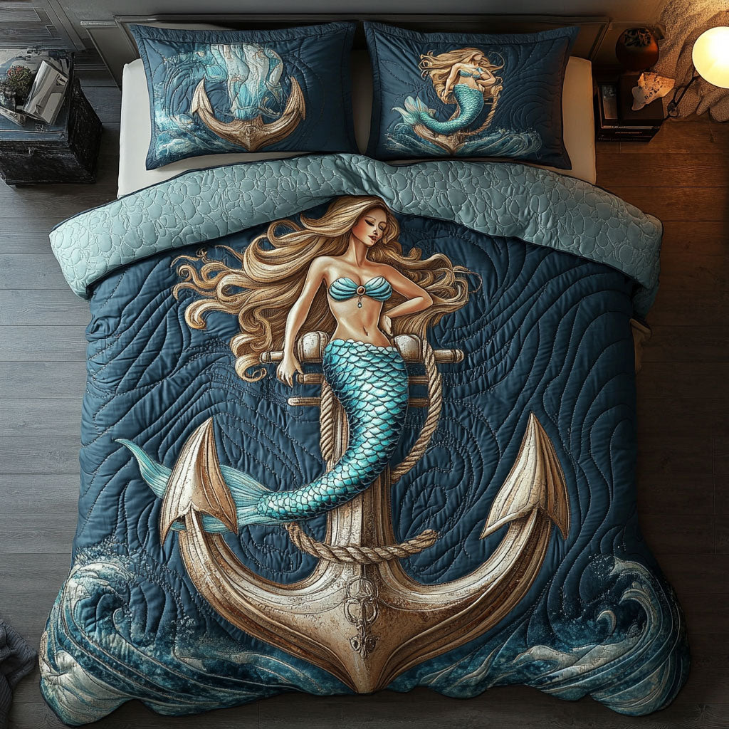 Mermaid Anchor WX1403100CL Duvet Cover Set