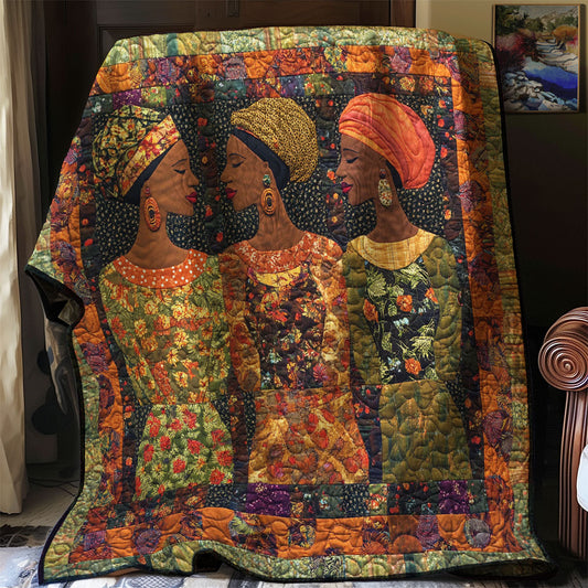 African Woman WJ0603001CL Quilt Blanket