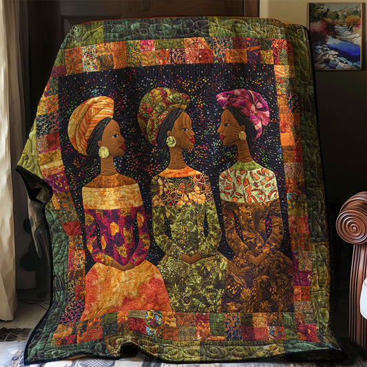 African Woman WJ0603002CL Quilt Blanket