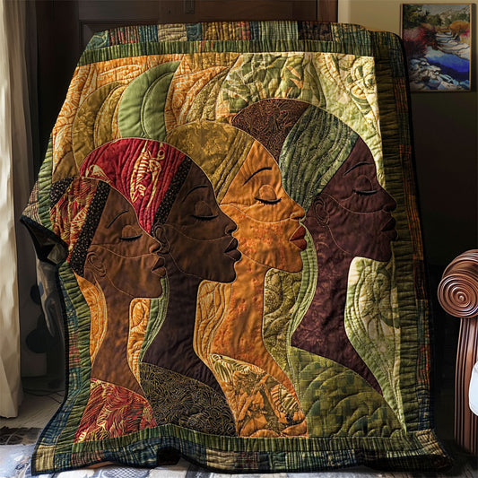 African Woman WJ0603003CL Quilt Blanket