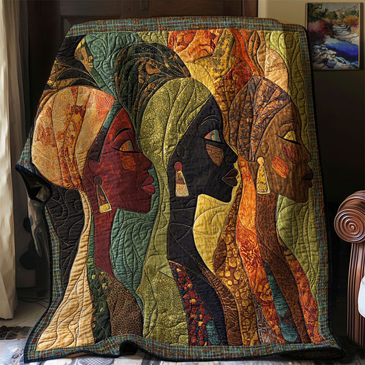 African Woman WJ0603004CL Quilt Blanket
