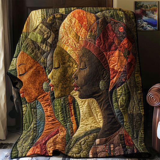 African Woman WJ0803004CL Quilt Blanket
