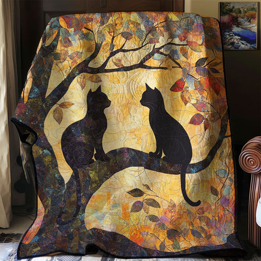 Black Cat WJ0703007CL Quilt Blanket