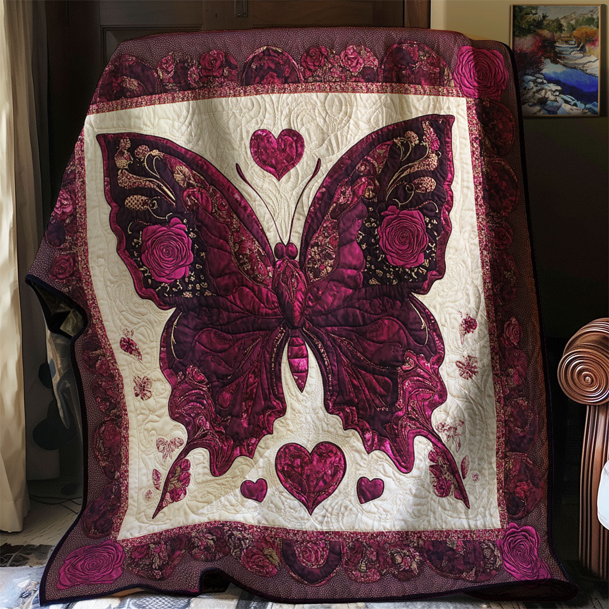 Butterfly Embrace WJ1302002CL Quilt Blanket