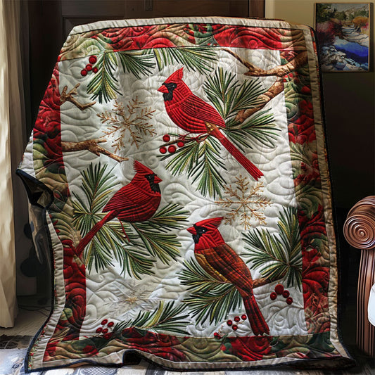 Cardinal Bird WJ0107003CL Quilt Blanket