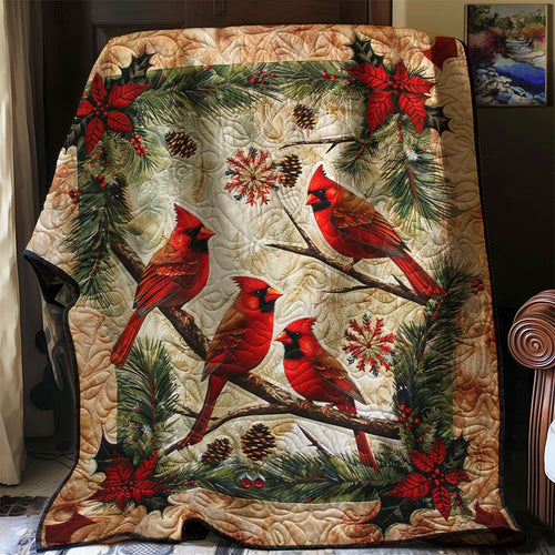 Cardinal Bird WJ0107004CL Quilt Blanket