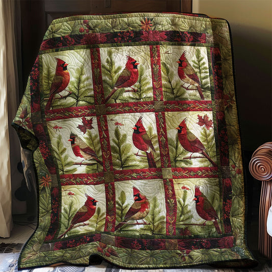 Red Cardinal WJ0306010CL Quilt Blanket