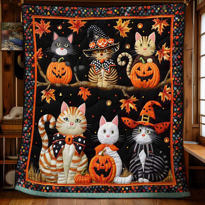 Cat Witch Halloween WN1609050CL Quilt Blanket