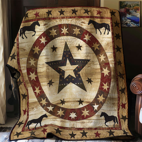 Cowboy Inspired Star WJ0107007CL Quilt Blanket