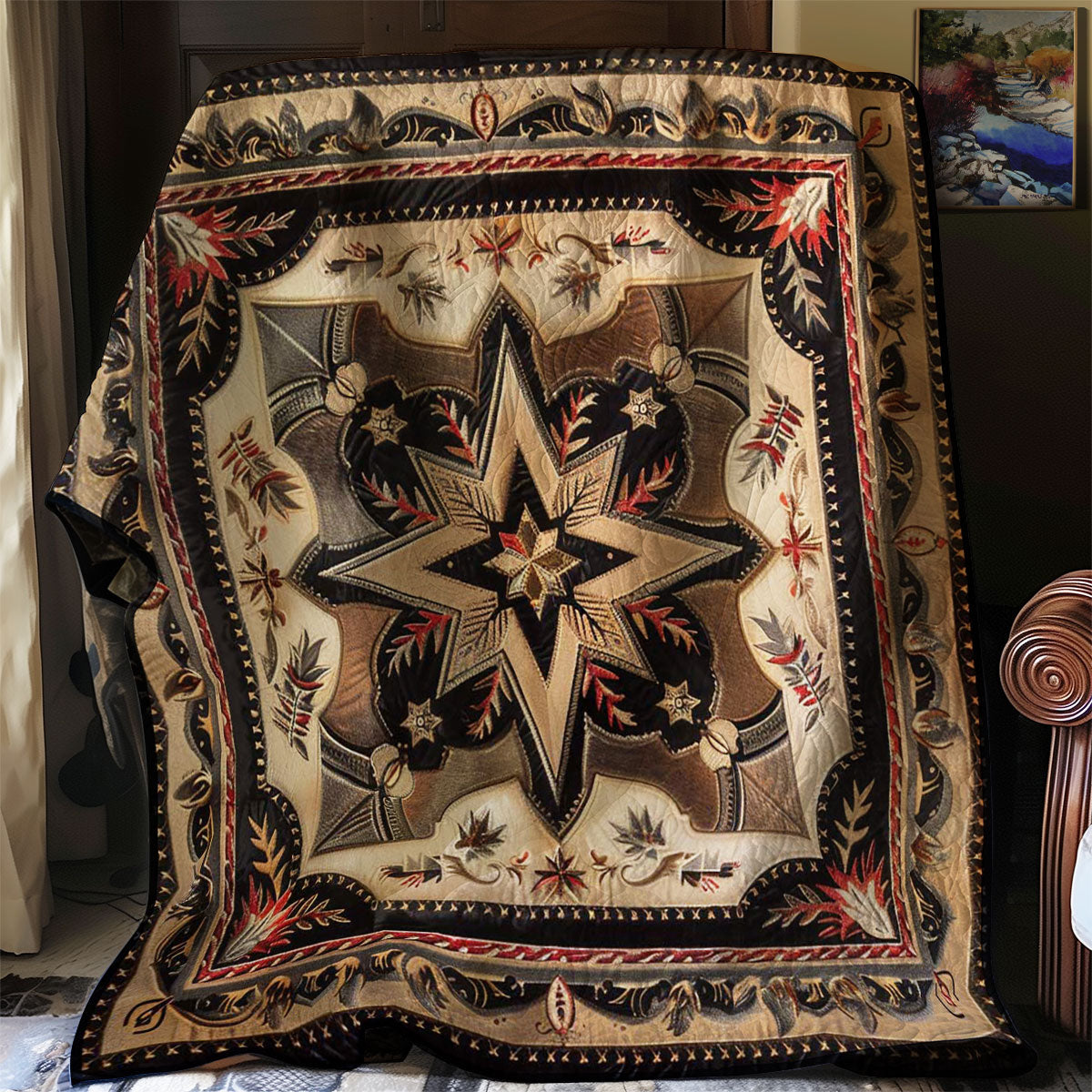 Cowboy Inspired Star WJ1007006CL Quilt Blanket