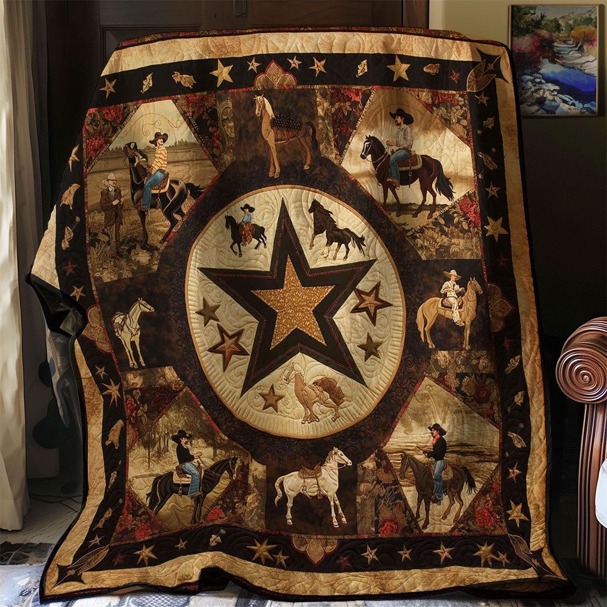 Cowboy WJ2406005CL Quilt Blanket