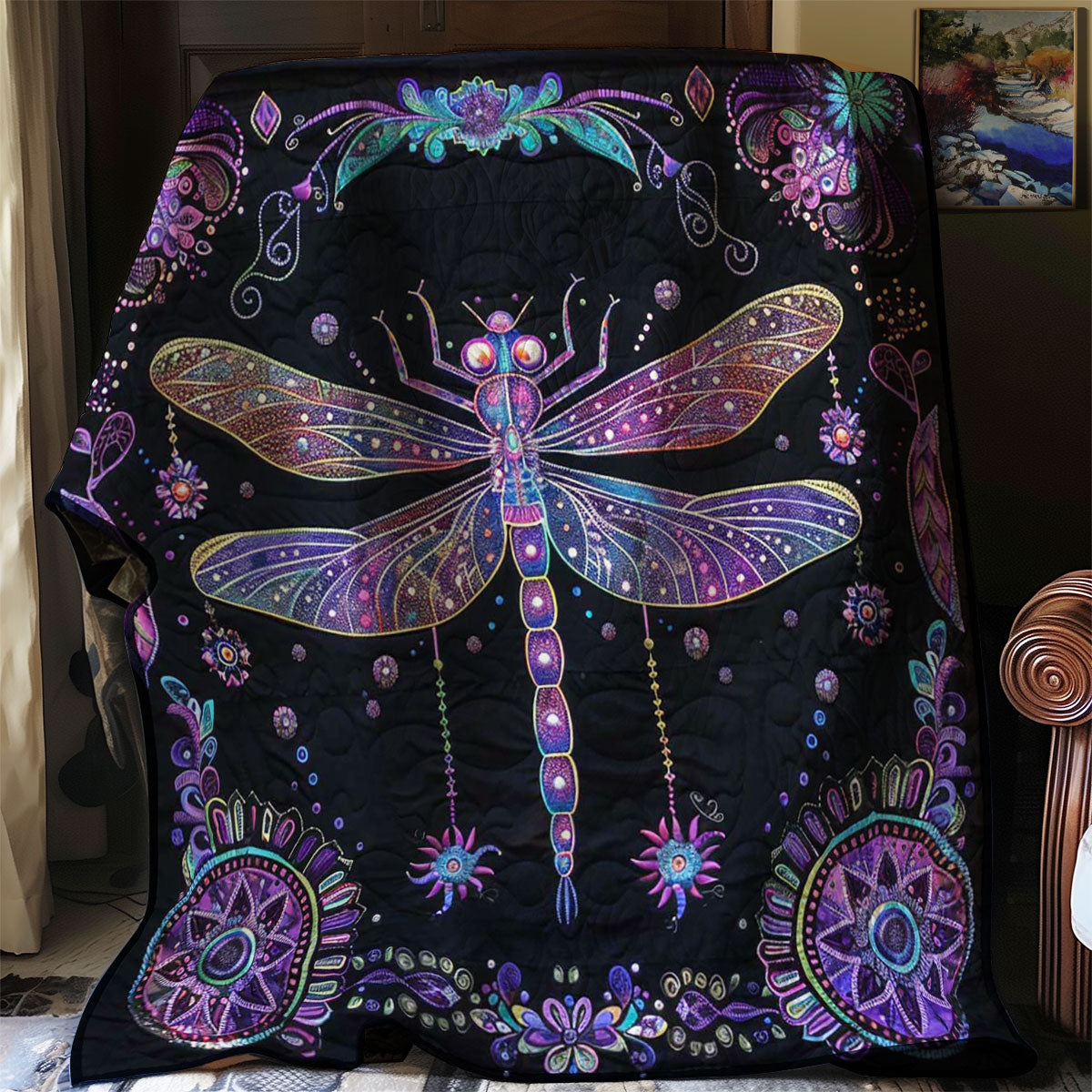 Dragonfly WJ2106012CL Quilt Blanket