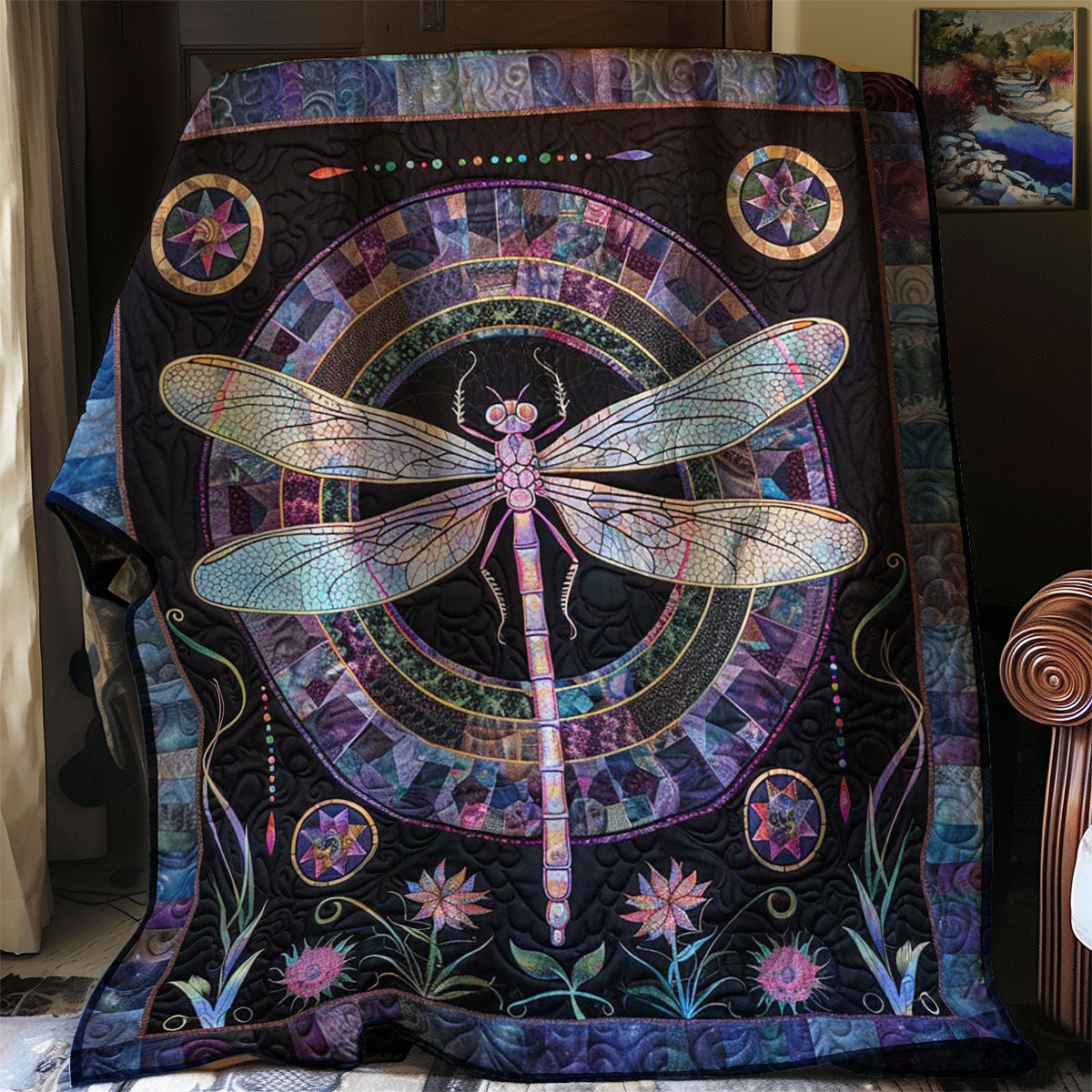 Dragonfly WJ2406009CL Quilt Blanket