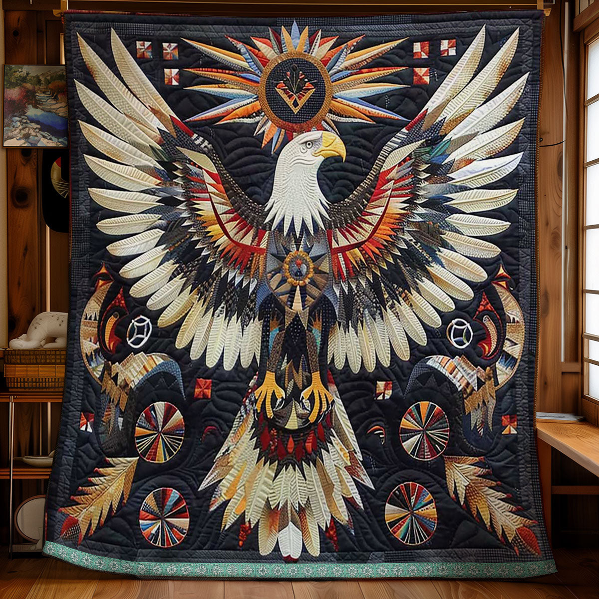 Eagle Native American WN1609054CL Quilt Blanket