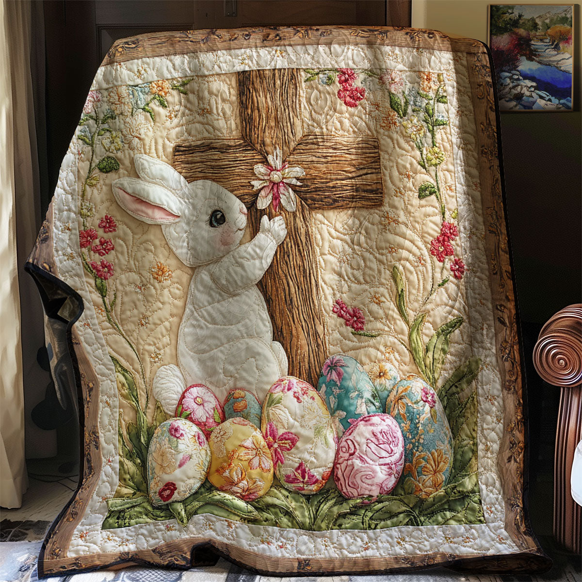 Easter Blessing WJ1302009CL Quilt Blanket