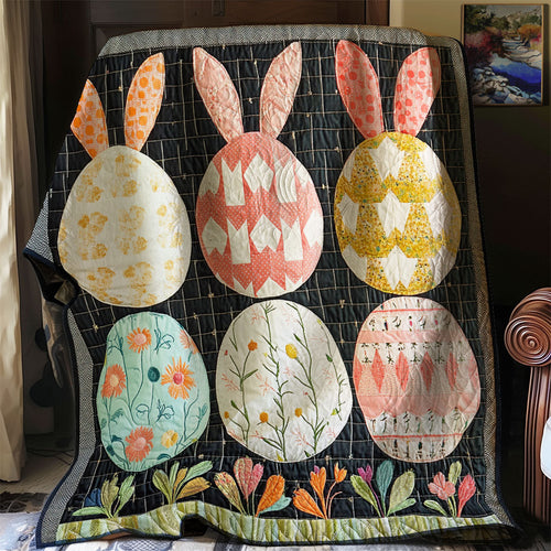 Hoppy Easter Garden WJ0703023CL Quilt Blanket