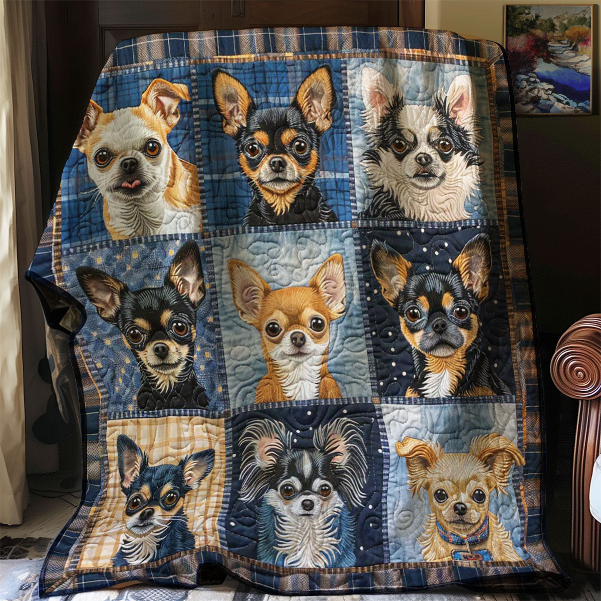 Little Chihuahua WJ2207032CL Quilt Blanket