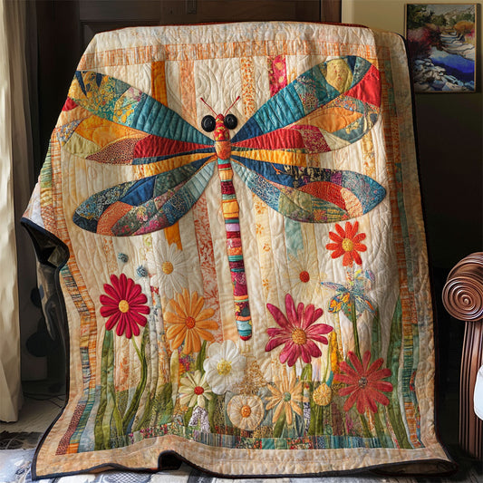 Patchwork Dragonfly WJ0702012CL Quilt Blanket