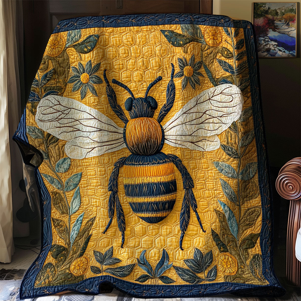 Queen Bee WJ0802036CL Quilt Blanket