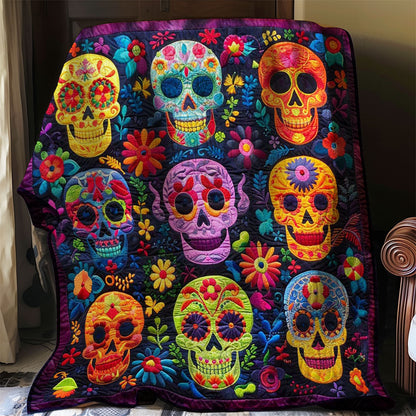 Sugar Skull WJ0306005CL Quilt Blanket