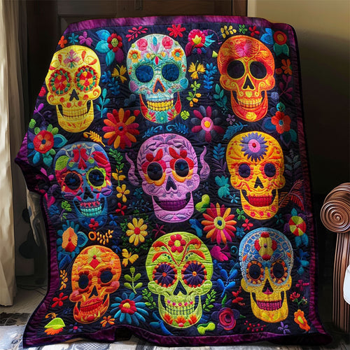 Sugar Skull WJ0306005CL Quilt Blanket