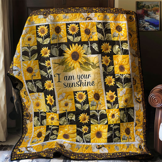 Sunflower Shine WJ2103034CL Quilt Blanket