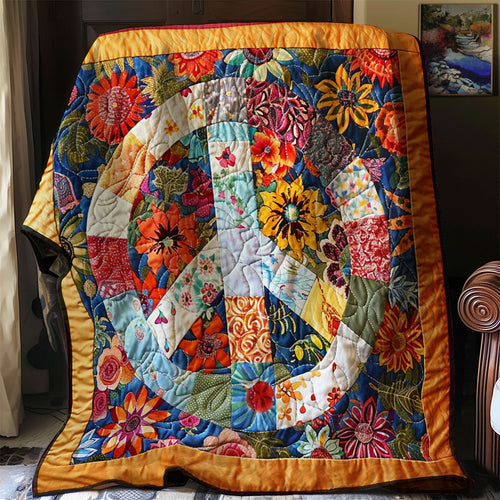 Trippy Hippie Sign WJ1907038CL Quilt Blanket