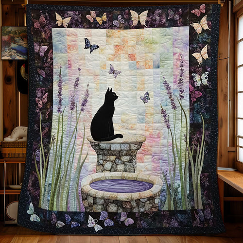 Black Cat’s Secret Garden WU1303155CL Quilt Blanket