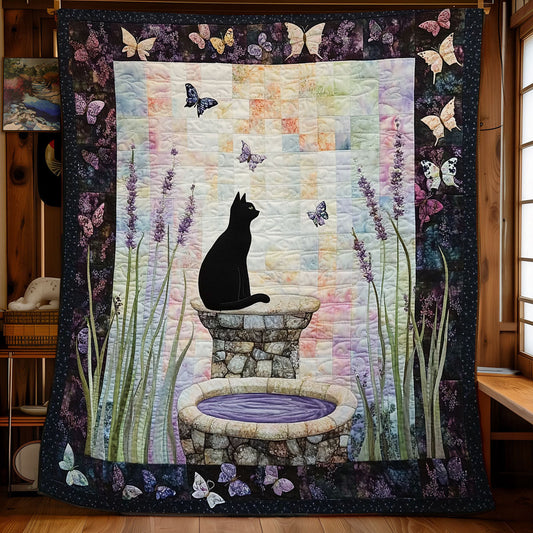 Black Cat’s Secret Garden WU1303155CL Quilt Blanket