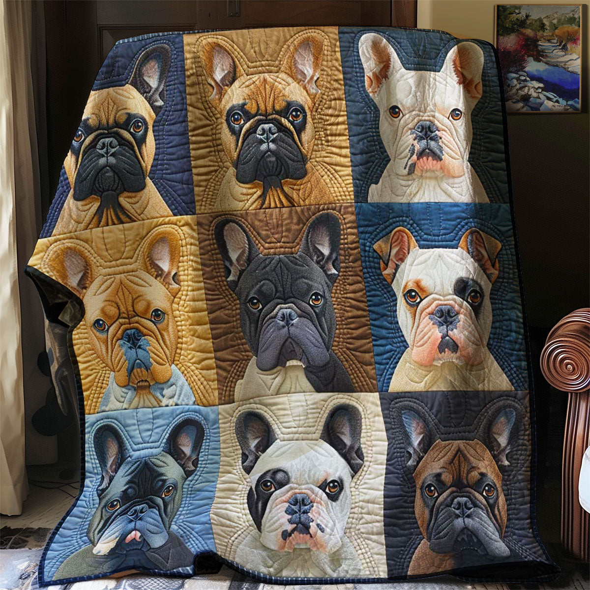 Bulldog WJ2206002CL Quilt Blanket