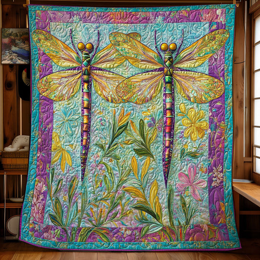 Dragonfly WU0101067CL Quilt Blanket