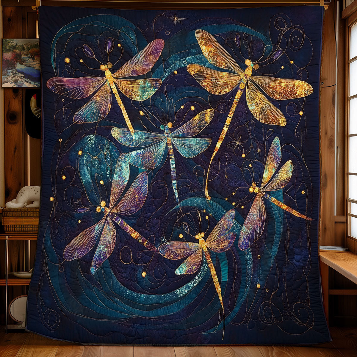 Dreamy Dragonfly WU0602086CL Quilt Blanket