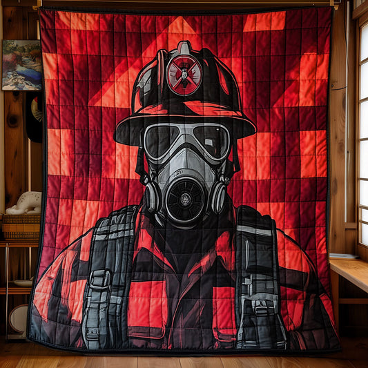 Firefighter WU3012001CL Quilt Blanket
