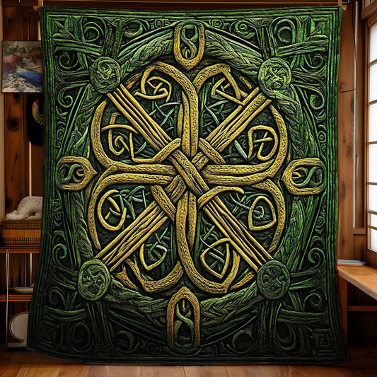 Irish Celtic Cross WU0301044CL Quilt Blanket