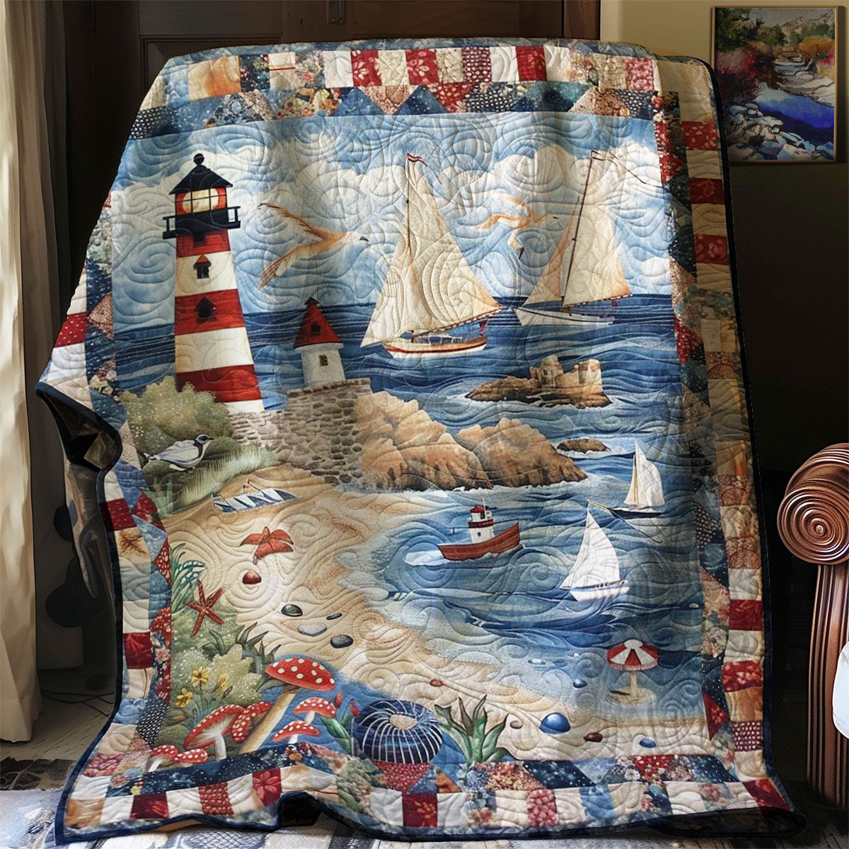 Lighthouse WJ2206017CL Quilt Blanket