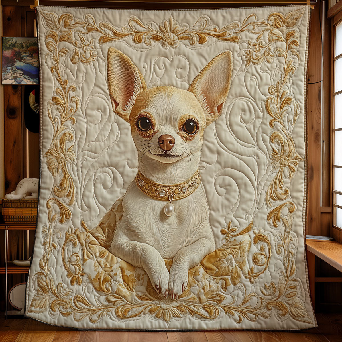 Royal Chihuahua WU0502034CL Quilt Blanket