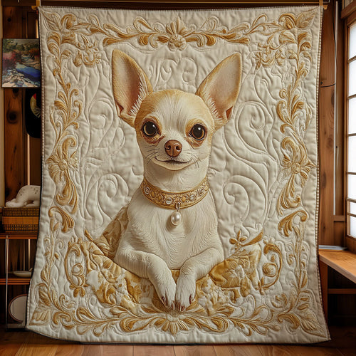 Royal Chihuahua WU0502034CL Quilt Blanket